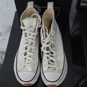 Converse High-Top Sneakers in Cream